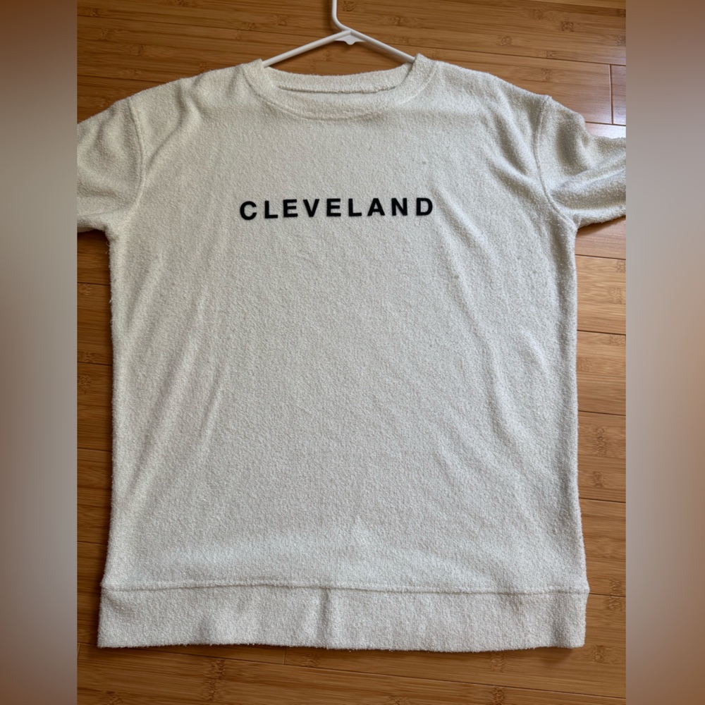 Comfy Classic Emily Roggenburk Cleveland Cream Crew Neck Sweater